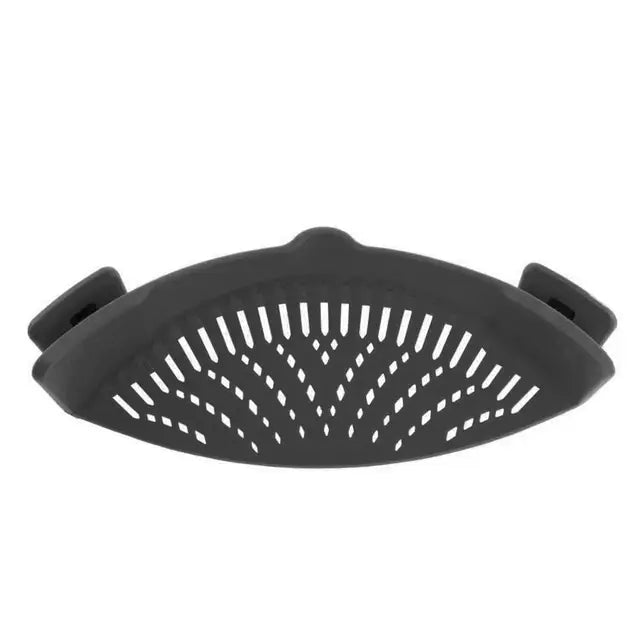 Kitchen Silicone Clip on Pan Pot Strainer