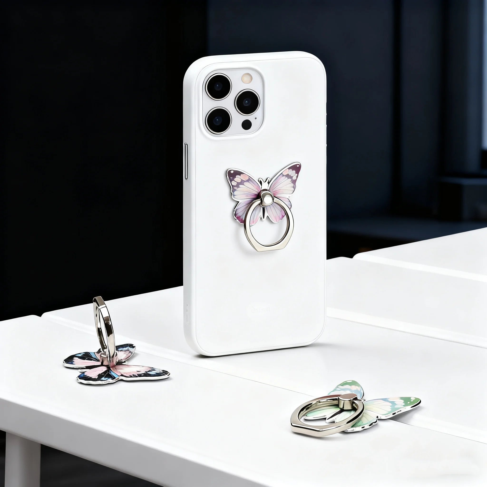 2/5pcs Beautiful Butterfly Phone Holder Suitable Mobile Phone Ring Holder Phone Accessories Stand