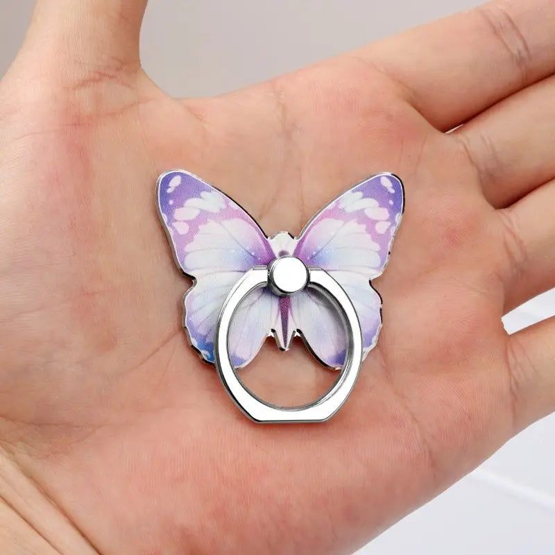 2/5pcs Beautiful Butterfly Phone Holder Suitable Mobile Phone Ring Holder Phone Accessories Stand